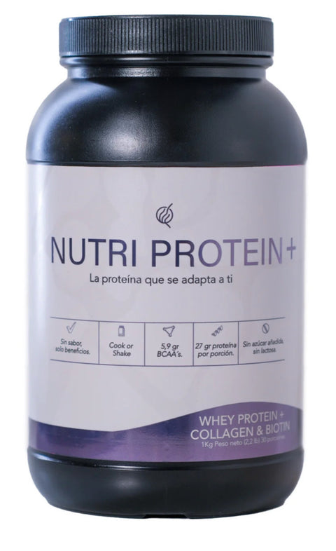 Whey Protein + Collagen & Biotin | NutriProtein+
