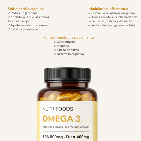 Omega 3 Premium 800mg EPA + 400mg DHA | NutriFoods