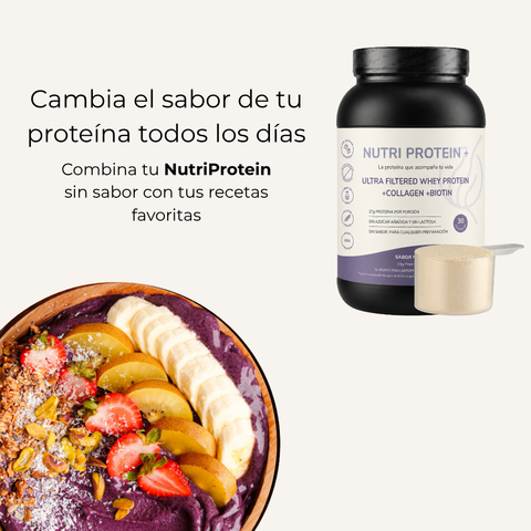 NutriProtein+  Proteina Whey con Colageno y Biotina