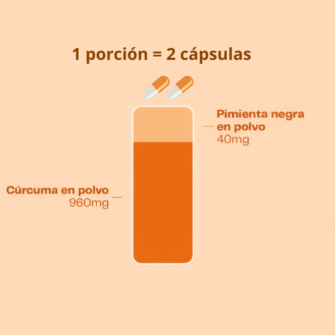 Cúrcuma Pimienta - 60 Cápsulas