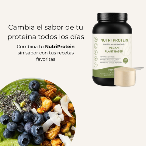 NutriProtein Vegan  | Proteina Vegana Sin Sabor | Soya Sin Azúcar