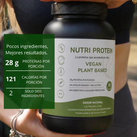 NutriProtein Vegan  | Proteina Vegana Sin Sabor | Soya Sin Azúcar