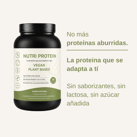 NutriProtein Vegan  | Proteina Vegana Sin Sabor | Soya Sin Azúcar