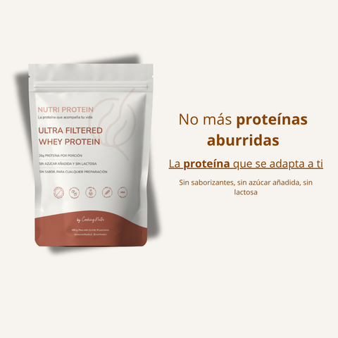 NutriProtein Proteina Whey Refill 660g Doypack | Sin Sabor para Cocinar | NutriFoods
