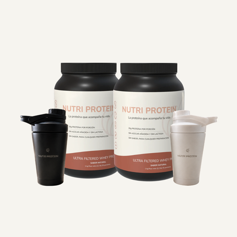 Nutri Protein x2 + Shaker Térmico de Acero 500ml