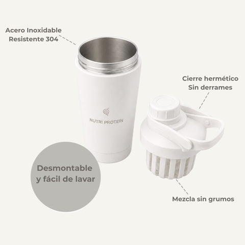 Shaker Térmico de Acero Inoxidable Premium 500 ml – Nutri Foods